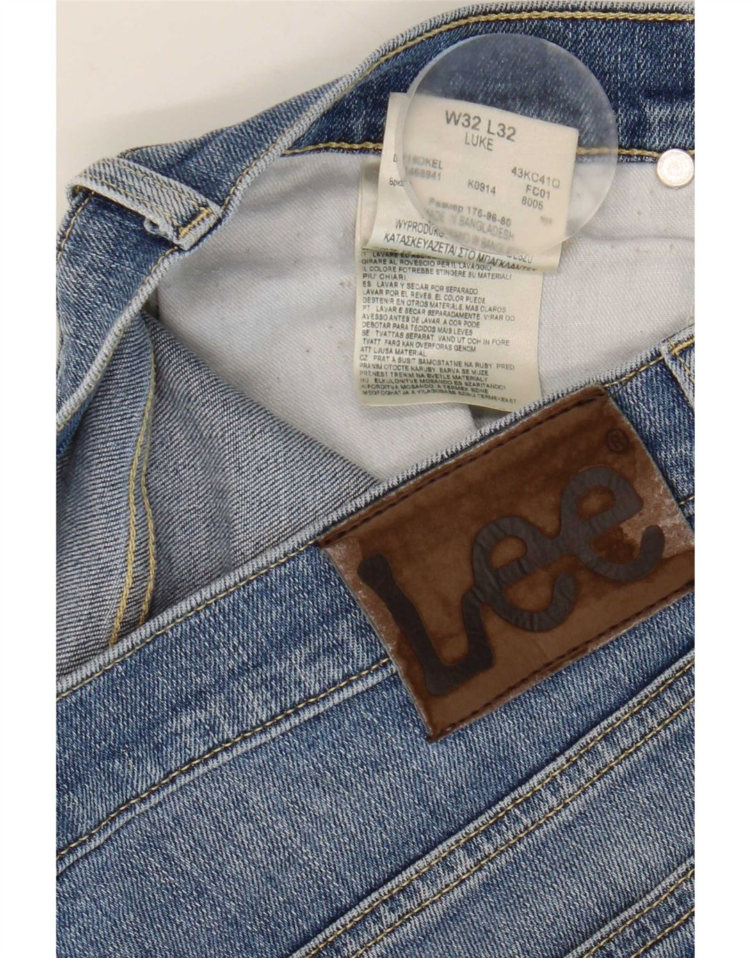 Lee Herre Luke Slim Jeans W32 L32 Blå Bomuld