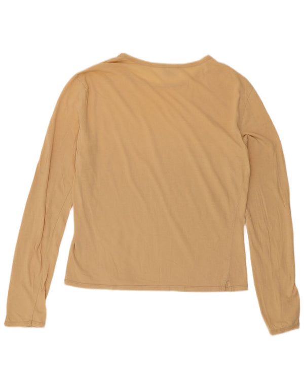Murphy & Nye Dame Top Langærmet UK 18 XL Beige Bomuld