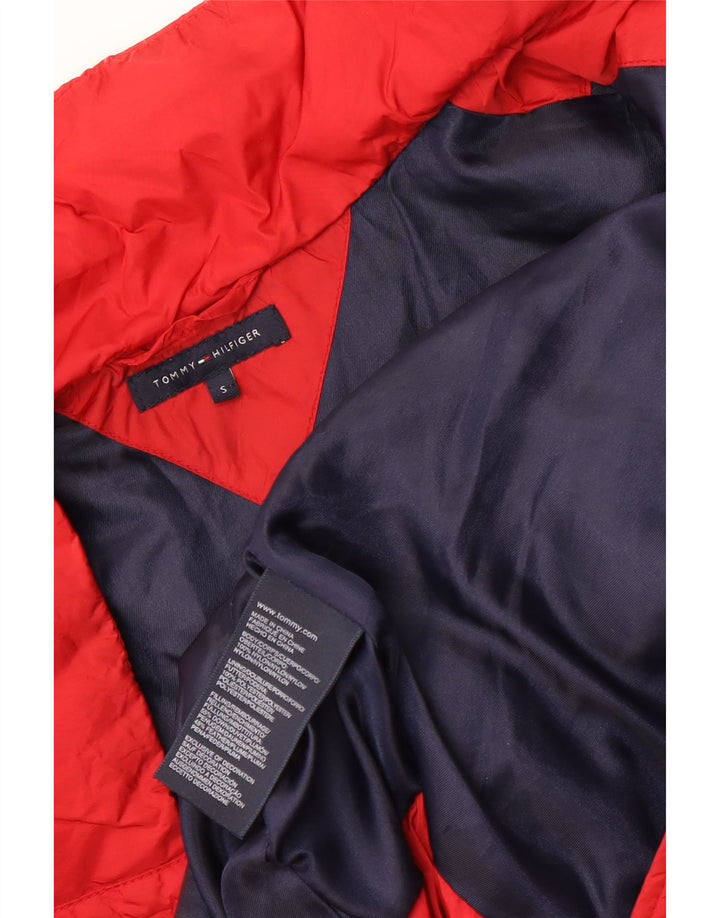 TOMMY HILFIGER Polstret Gilet til kvinder UK 10 Lille rød nylon