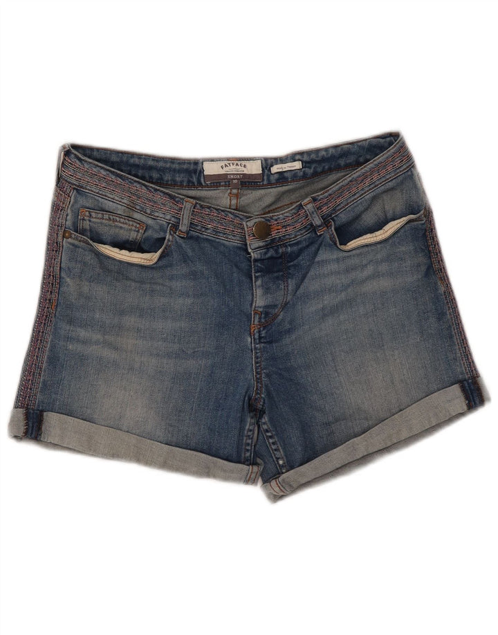 Fat Face Dame Denim Shorts UK 10 Small W30 Blue Cotton