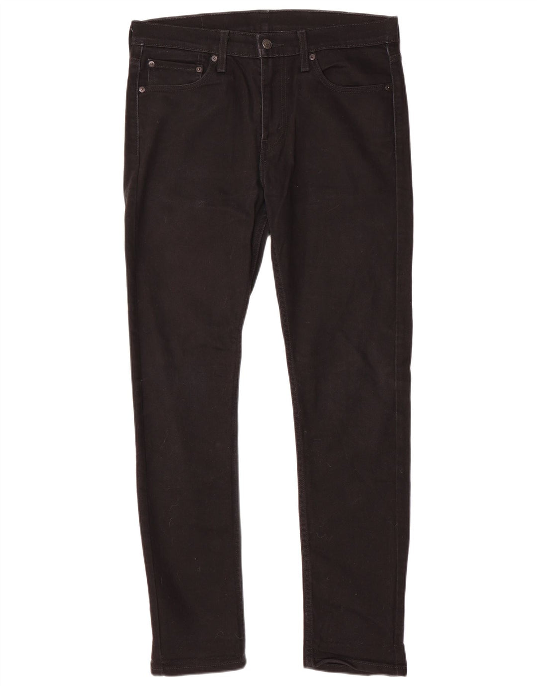 Levi's Slim Jeans til mænd W32 L32 sort bomuld
