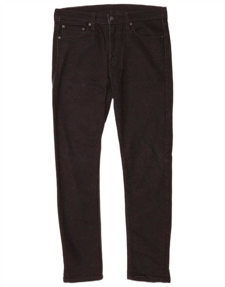 Levi's Slim Jeans til mænd W32 L32 sort bomuld
