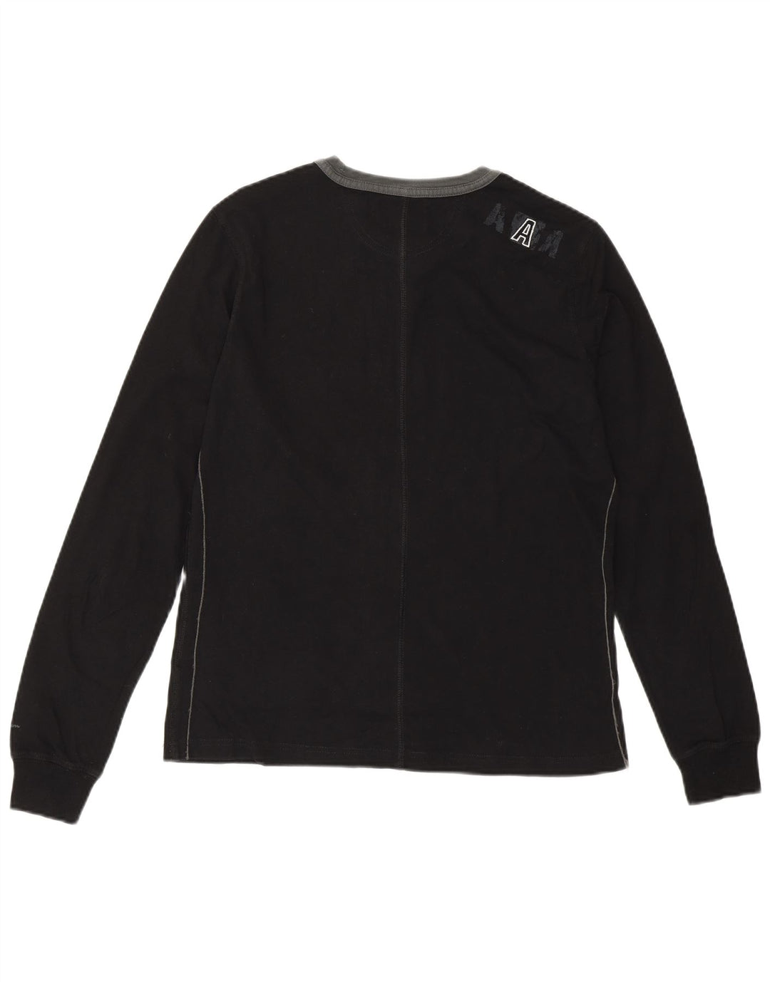 CHAMPION Womens Heritage Fit grafisk T-shirt top UK 14 Stor sort bomuld