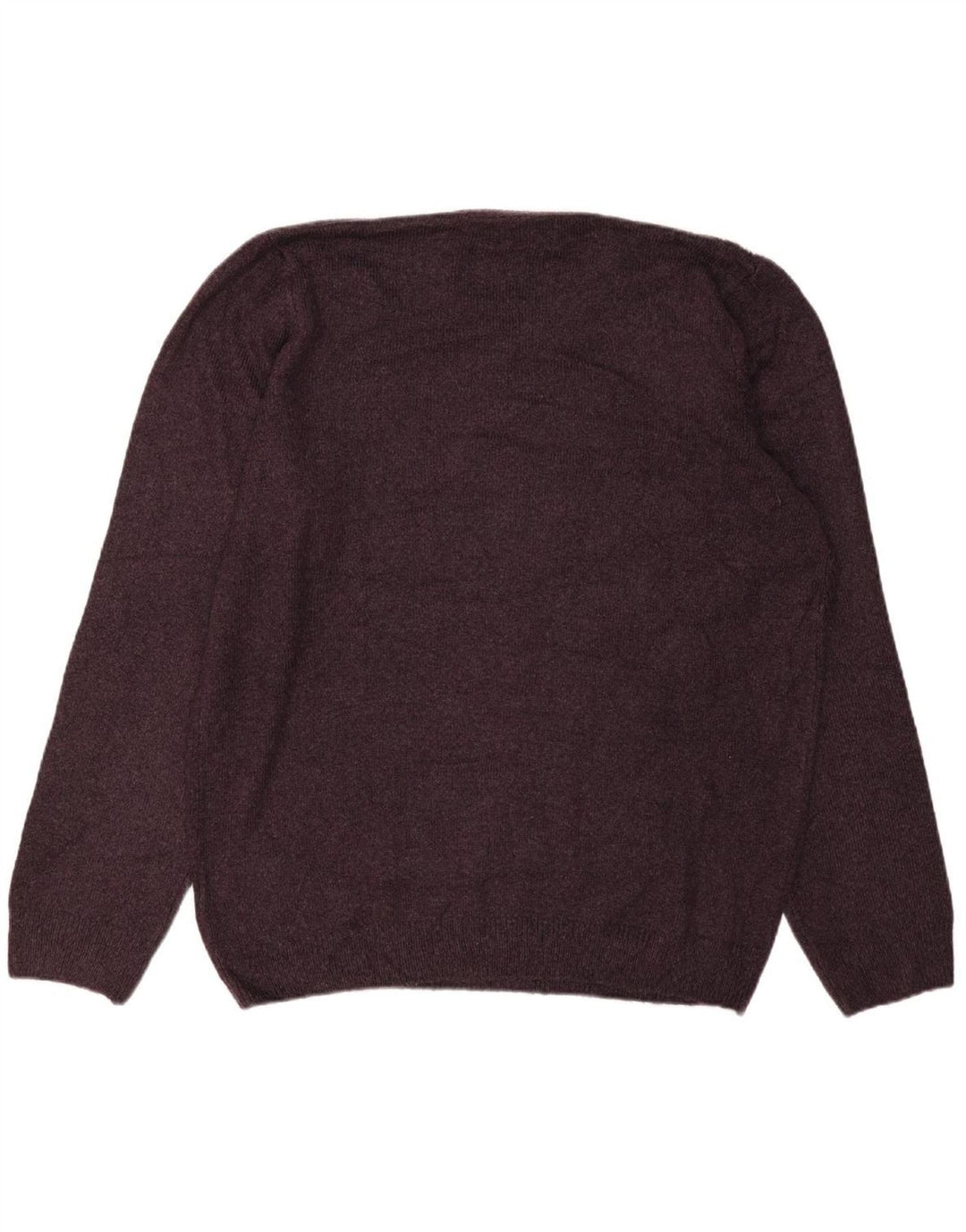 MARKS & SPENCER Mens Crew Neck Jumper Sweater XL Purple Acrylic