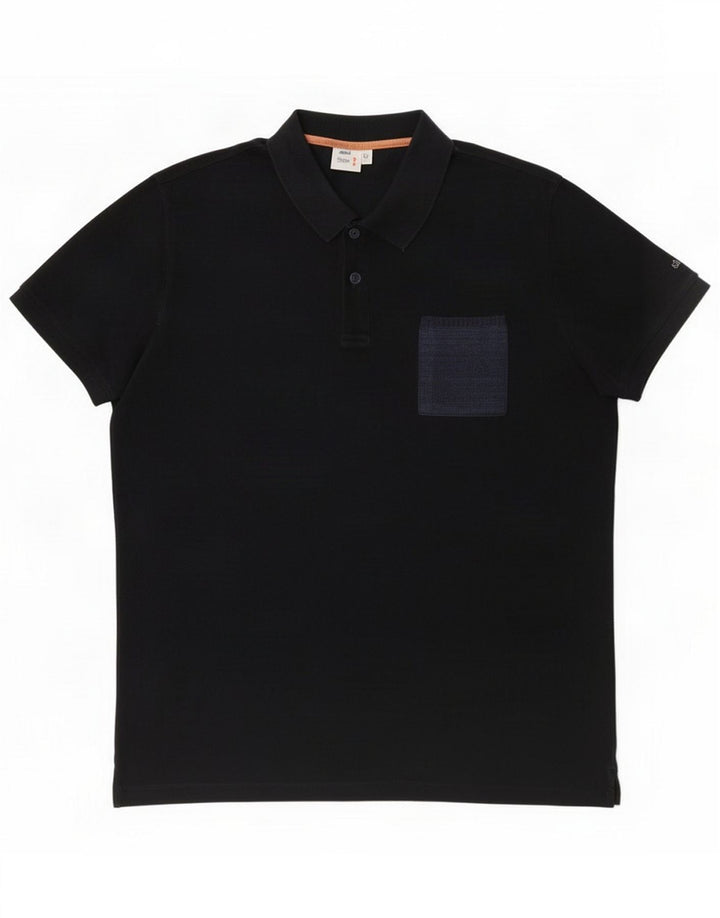 Slam Polo Shirt til mænd XL Sort Bomuld