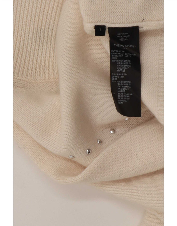 Kooples Dame Rullehals Jumper Sweater Størrelse 1 Small Off White