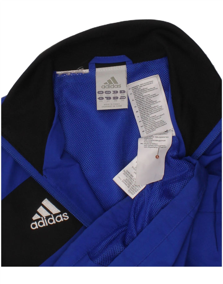 ADIDAS Træningsdragt til drenge Topjakke 7-8 år Blå Colourblock Polyester