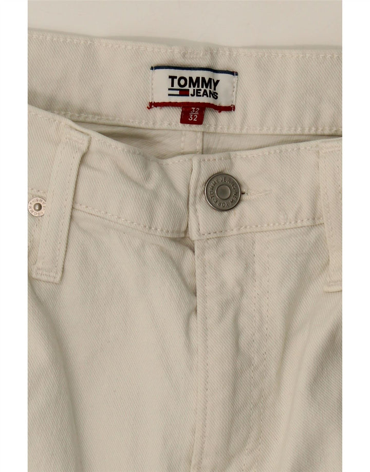 TOMMY HILFIGER Womens Slim Jeans W32 L27 White Vintage Tommy Hilfiger and Second-Hand Tommy Hilfiger from Messina Hembry 