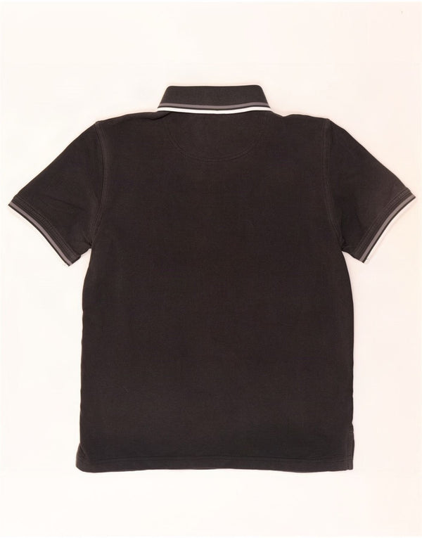 Pierre Cardin Mens Polo Shirt Medium Black Cotton