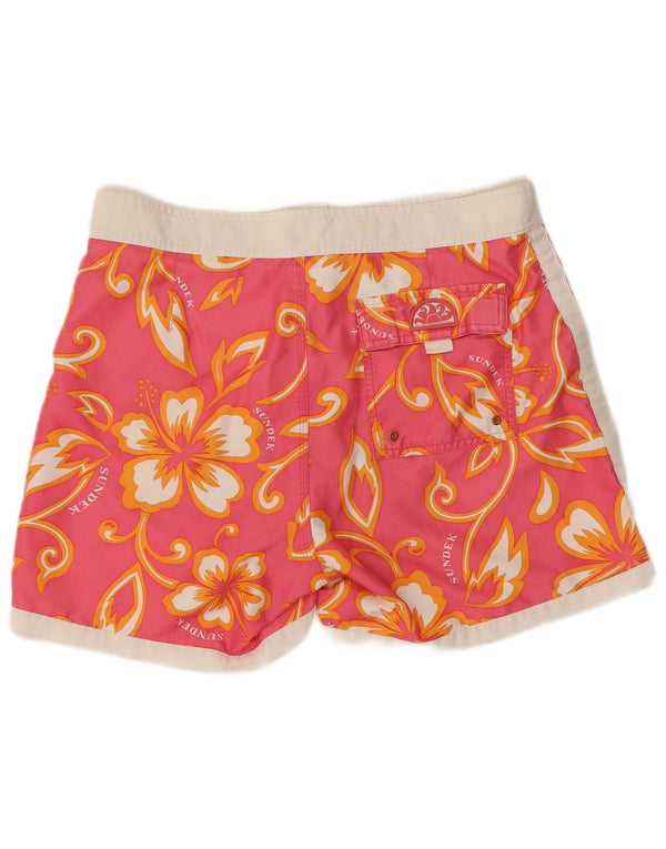 Sundek Svømmeshorts til kvinder UK 16 Large Pink Floral