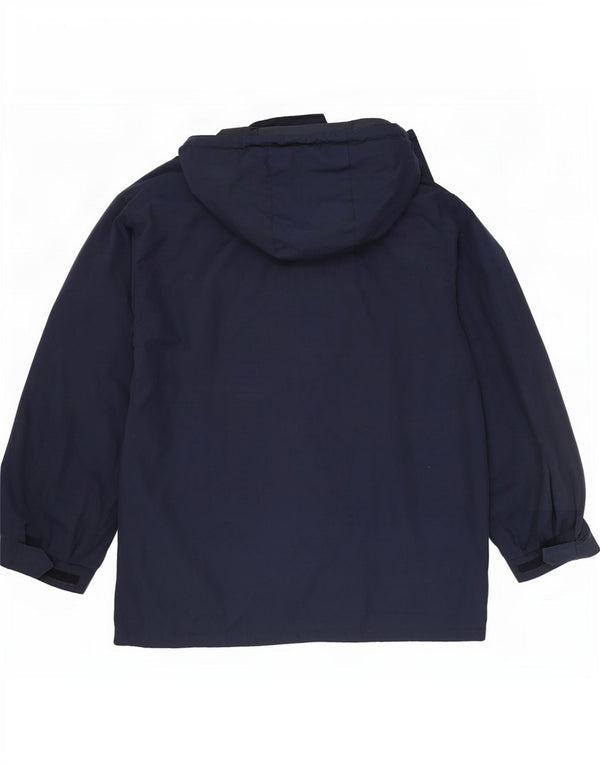Fila Regnjakke med hætte til mænd it 56 3XL Navy Blue Sports