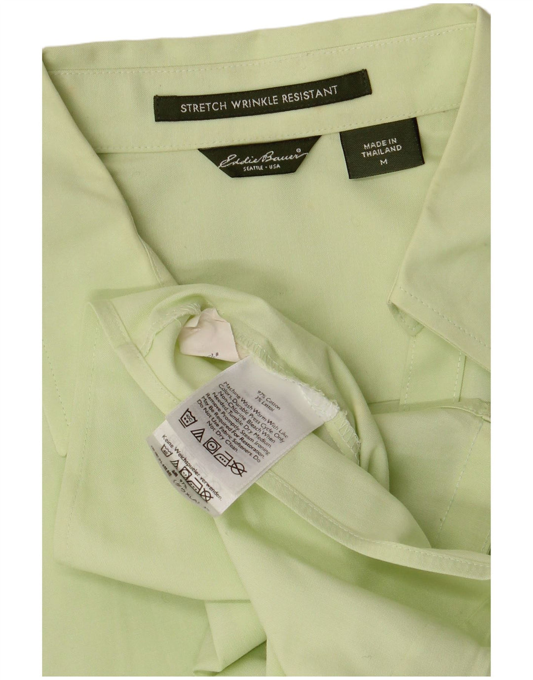 Eddie Bauer kortærmet skjorte til kvinder UK 14 Medium Green