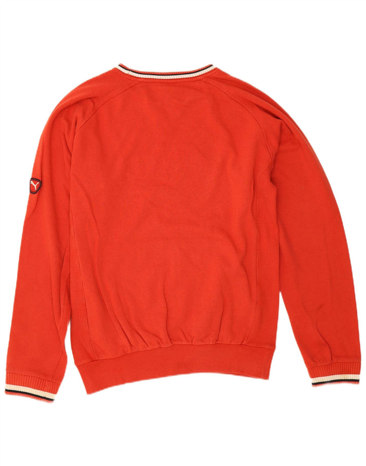Puma Herre Grafisk Sweatshirt Jumper Medium Rød Bomuld