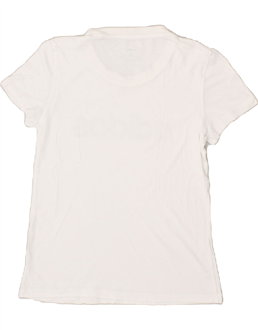ADIDAS Womens Graphic T-Shirt Top UK 8/10 Small White Vintage Adidas and Second-Hand Adidas from Messina Hembry 
