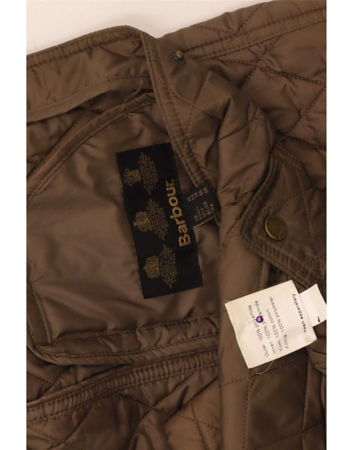 Barbour Quiltet jakke til kvinder UK 18 XL Brun polyamid