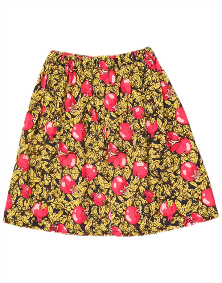 Vintage kvinders abstrakt mønster A-line nederdel W24 XS flerfarvet