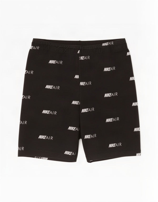 Nike Graphic Sports Shorts til kvinder UK 14 Large Black Bomuld