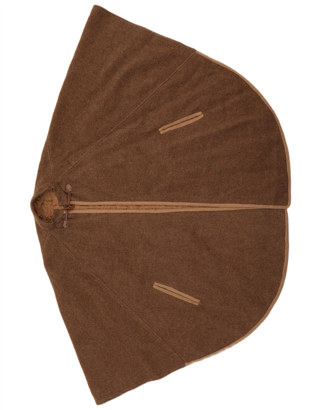 Vintage ponchofrakke til kvinder One Size Brun