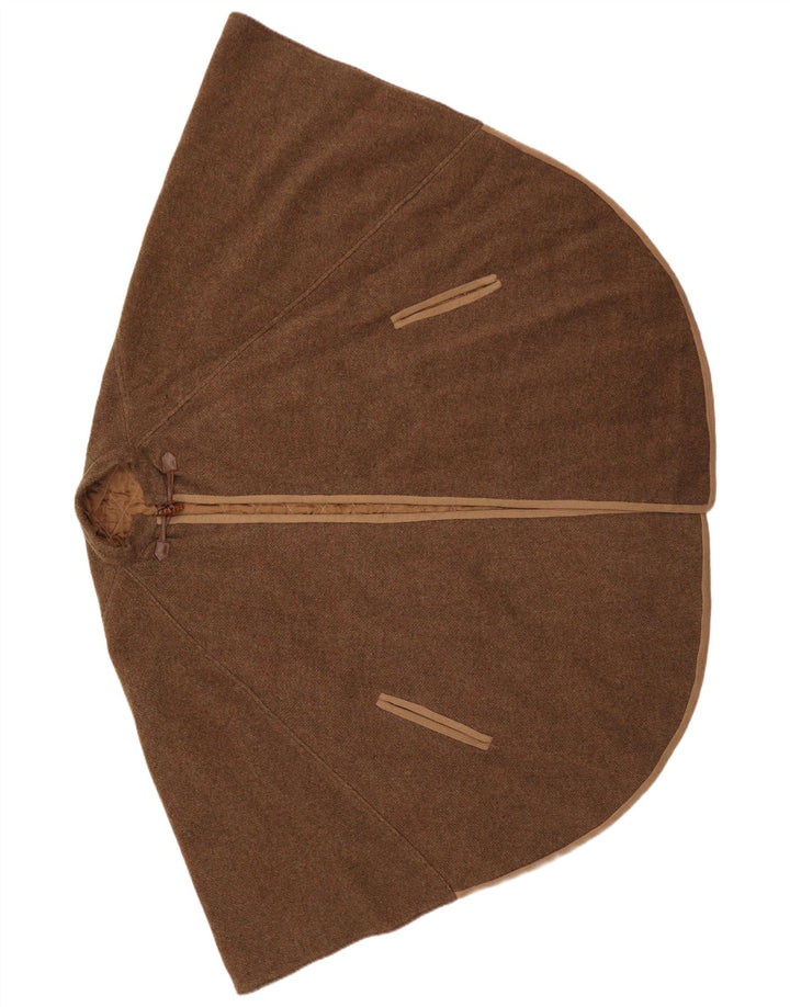 Vintage ponchofrakke til kvinder One Size Brun