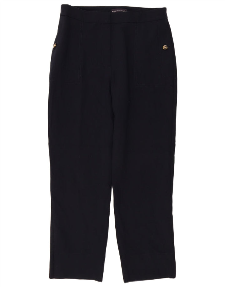 Marks & Spencer Chinobukser til kvinder UK 12 Medium W32 L27 Marineblå