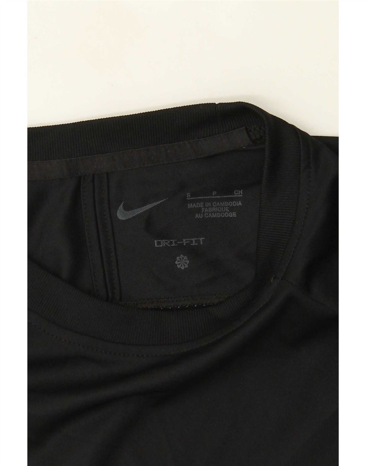 Nike Herre Dri Fit T-Shirt Top Lille Sort Colourblock