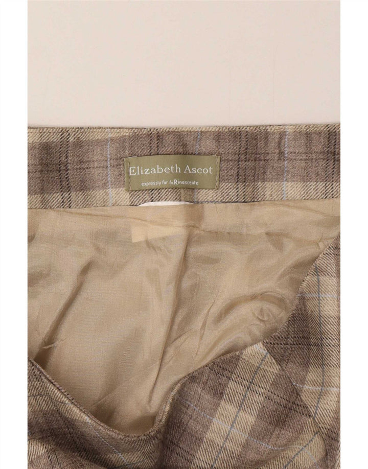 Elizabeth Ascot Dame A-Line nederdel Medium W30 Grå ternet