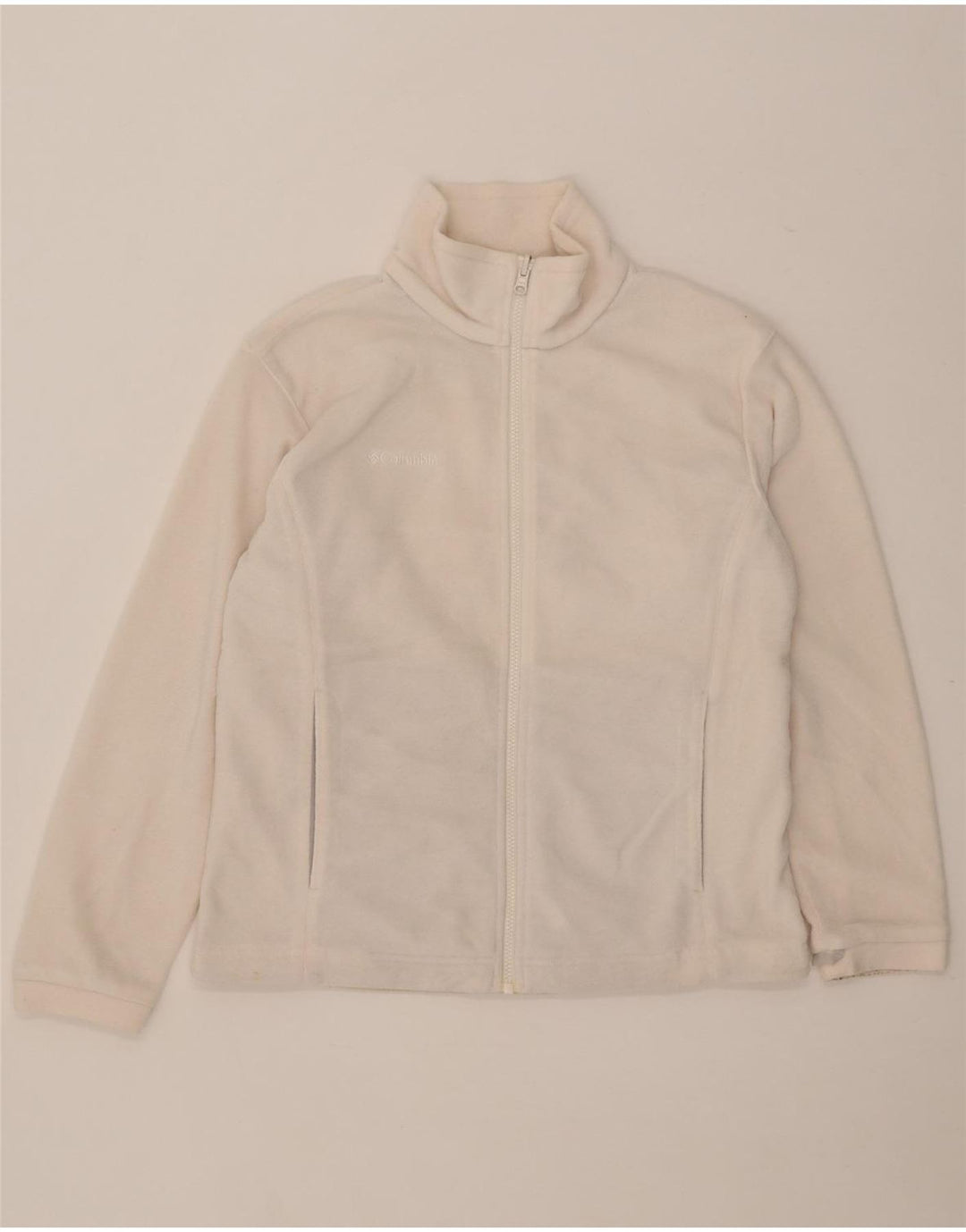 Columbia Womens Liner Fleecejakke UK 14 Medium White Polyester