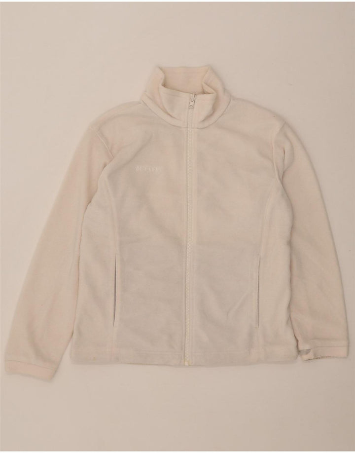 Columbia Womens Liner Fleecejakke UK 14 Medium White Polyester