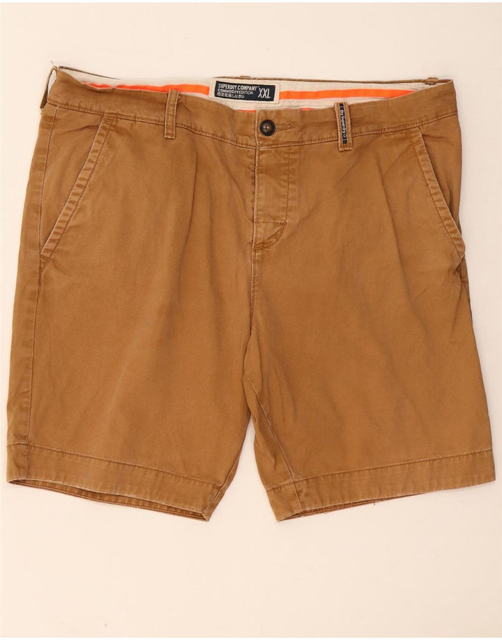 SUPERDRY Chino Shorts til mænd 2XL W42 Beige Bomuld
