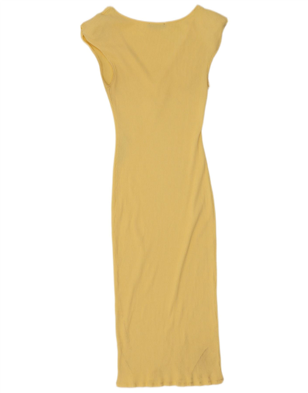 Zara Dame Maxi Kjole UK 12 Medium Gul