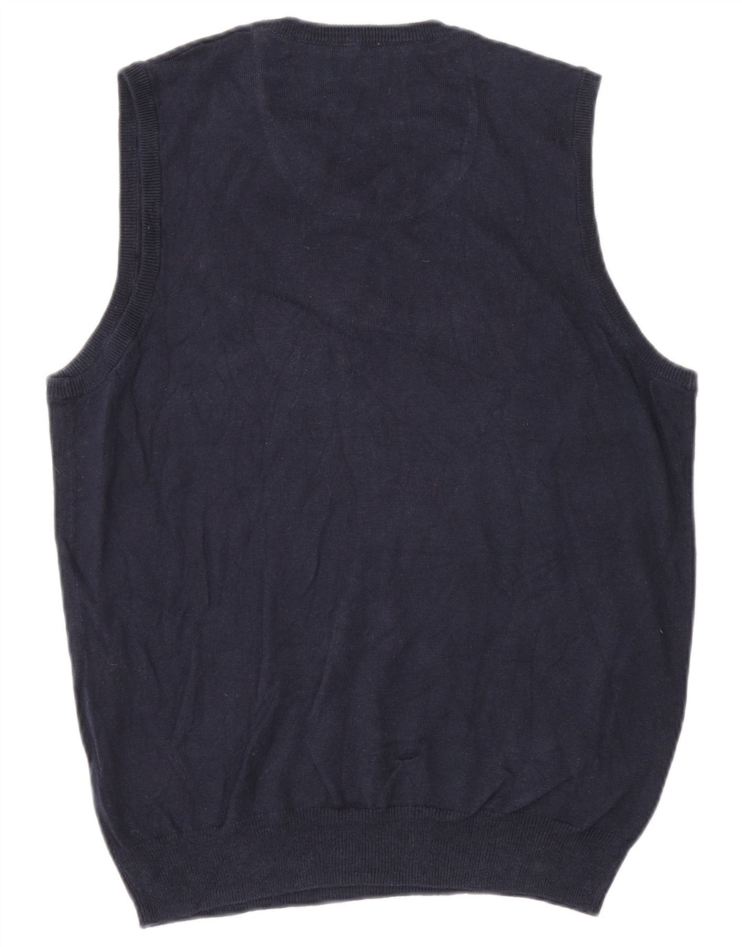 Vintage herrevest tanktop lille marineblå bomuld