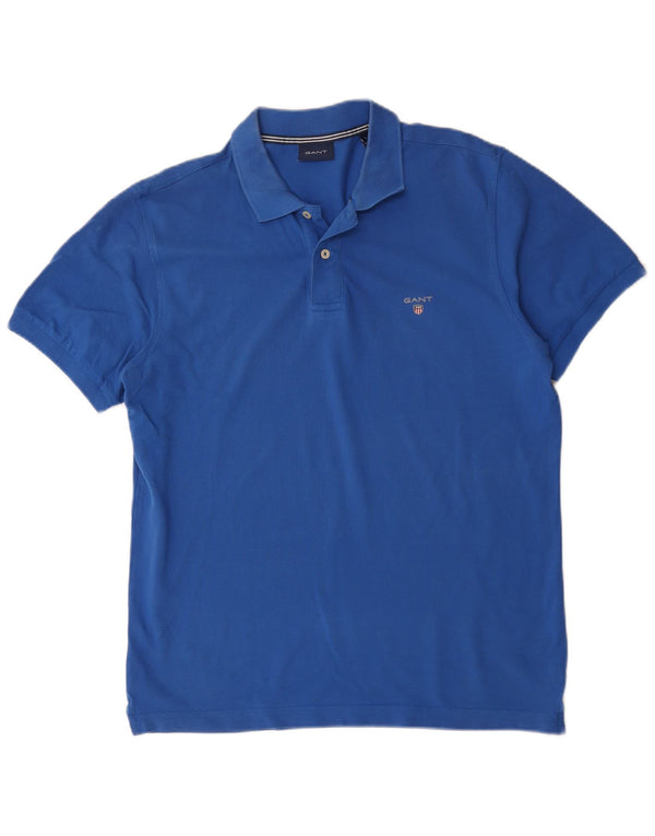 Gant Polo Shirt til mænd, stor blå bomuld