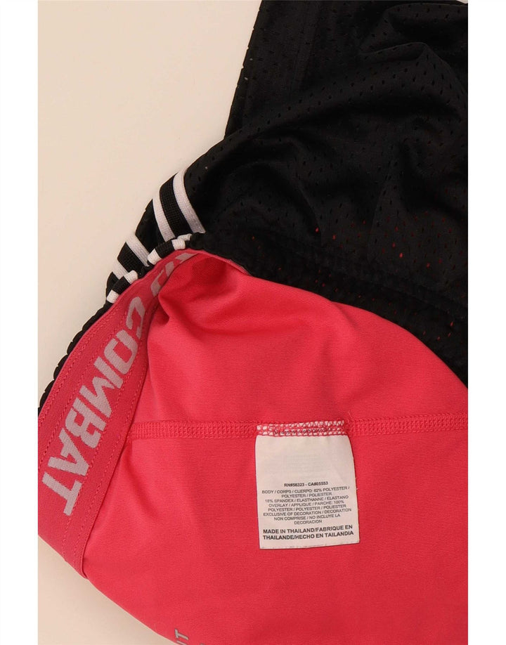 Nike Dame Dri Fit Sport Shorts UK 14 Large Black Polyester