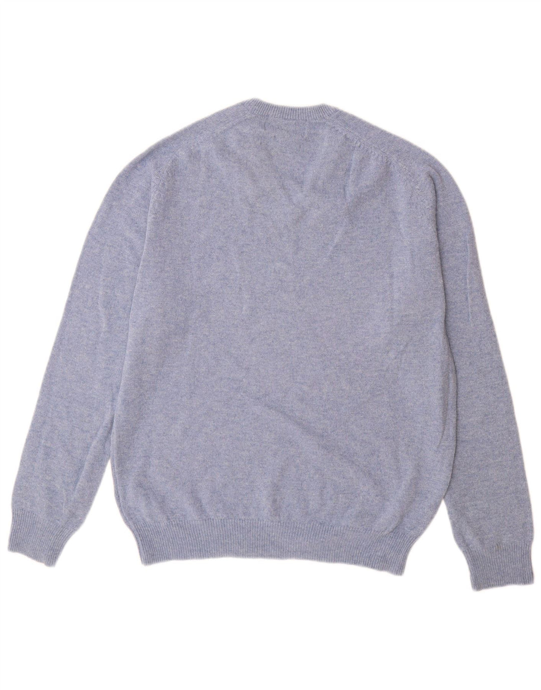 Marks & Spencer Herre Regular Fit V-hals sweater mellemblå