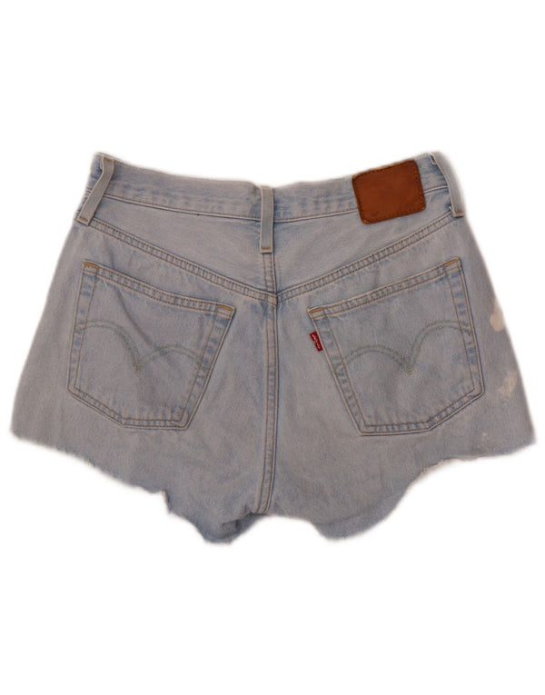 Levi's Womens 501 denimshorts W27 Små blå bomuld