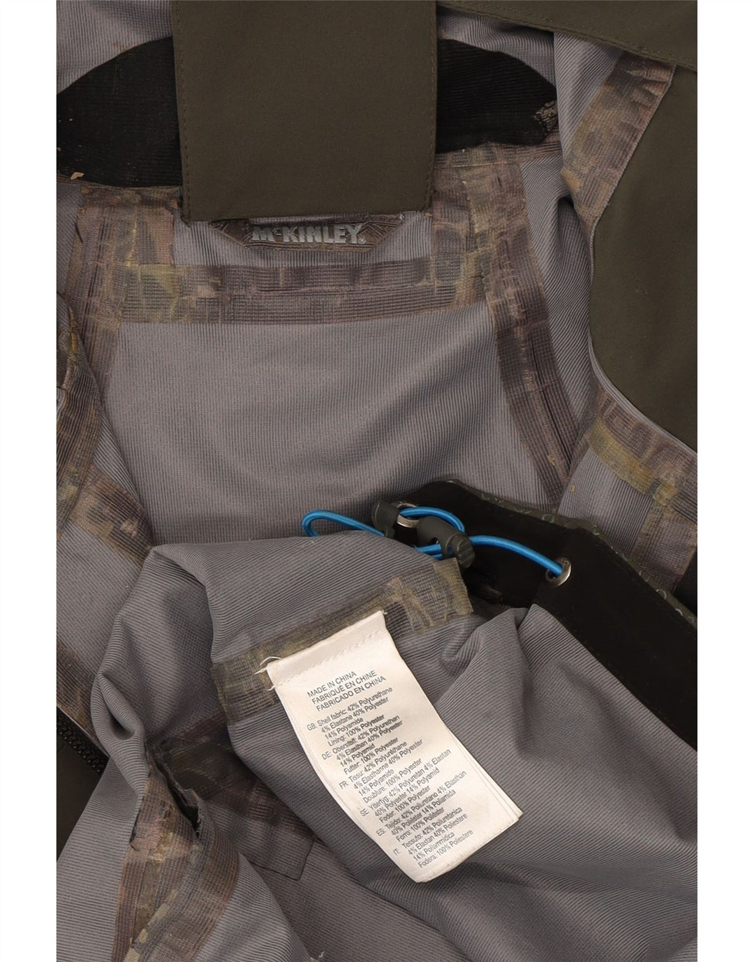 MC Kinley Herre Hætte Regnjakke UK 38 Medium Khaki Polyethylene
