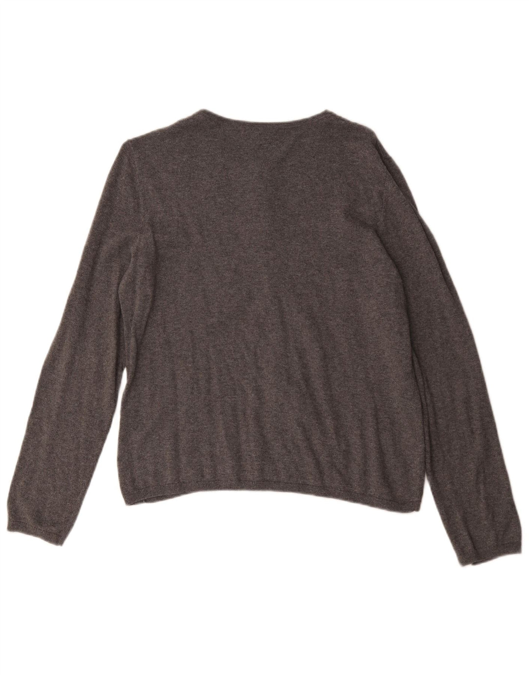 Laura Ashley Dame Cardigan Sweater UK 14 Medium Grey Bomuld