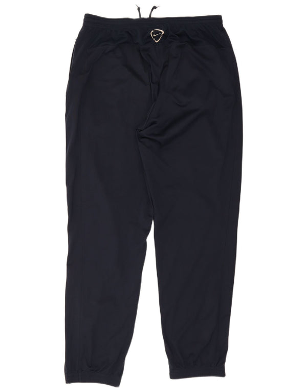 Nike Herre Dri Fit træningsdragt Bukser Joggers Large Navy Blue Polyester
