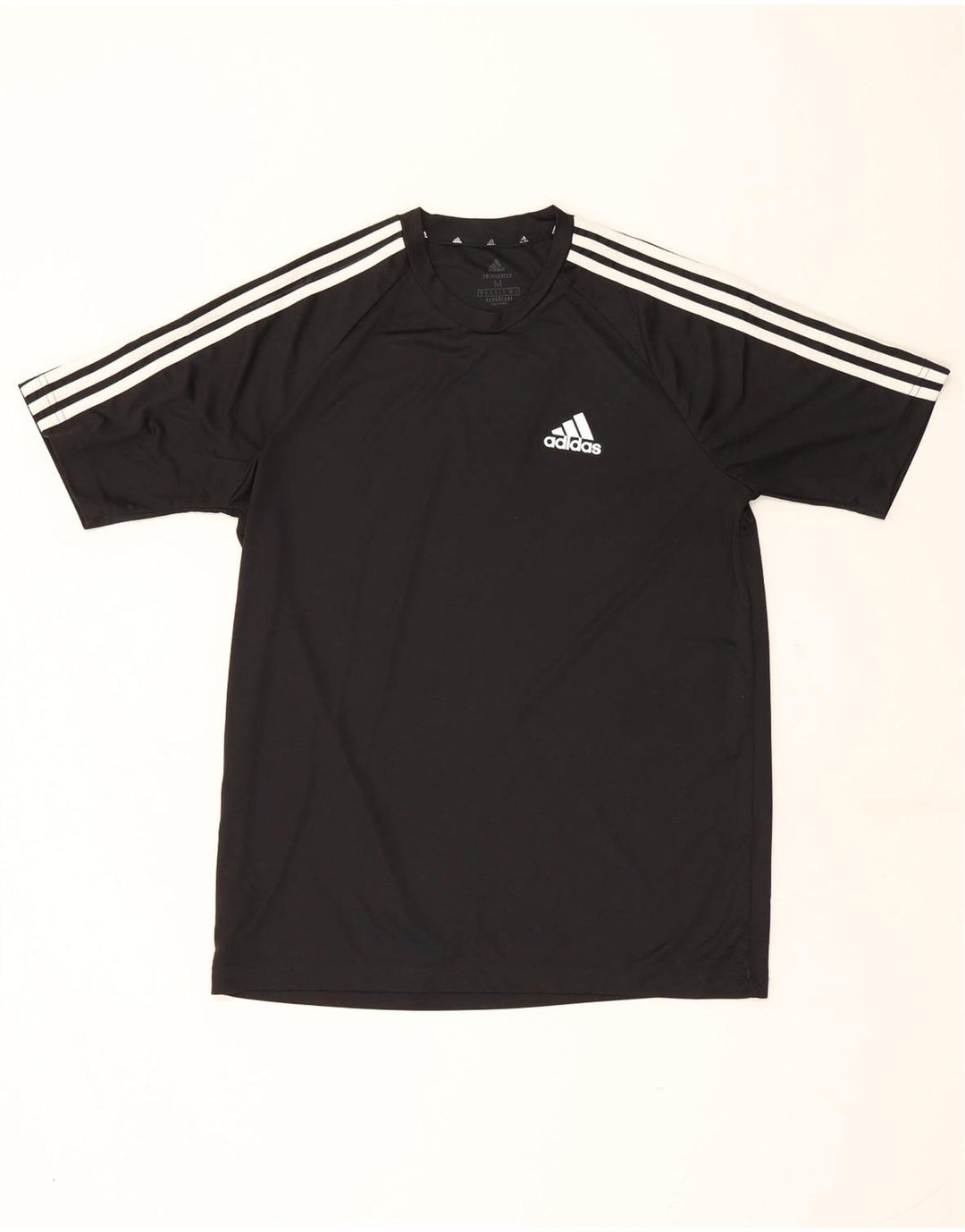 Adidas Herre Aeroready T-Shirt Top Medium Sort Polyester