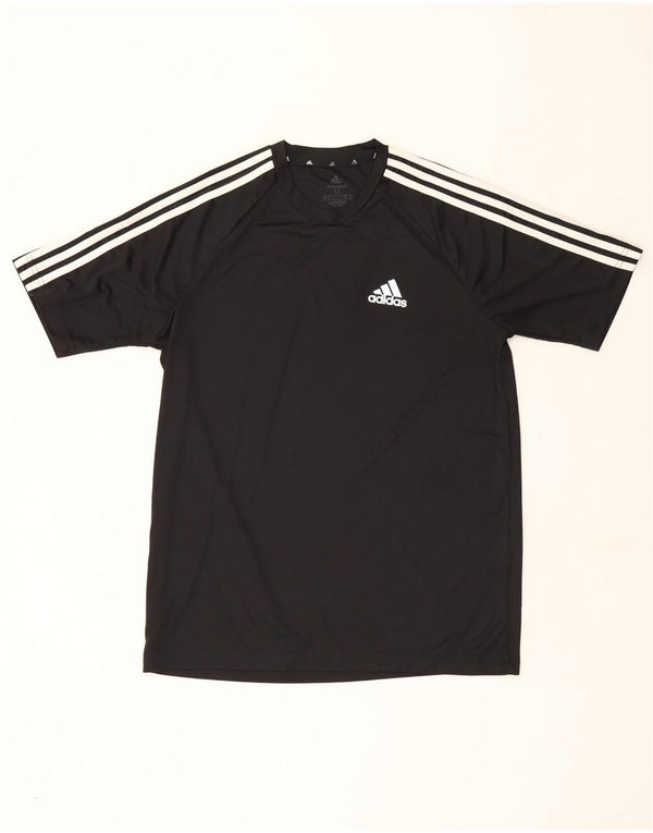 Adidas Herre Aeroready T-Shirt Top Medium Sort Polyester
