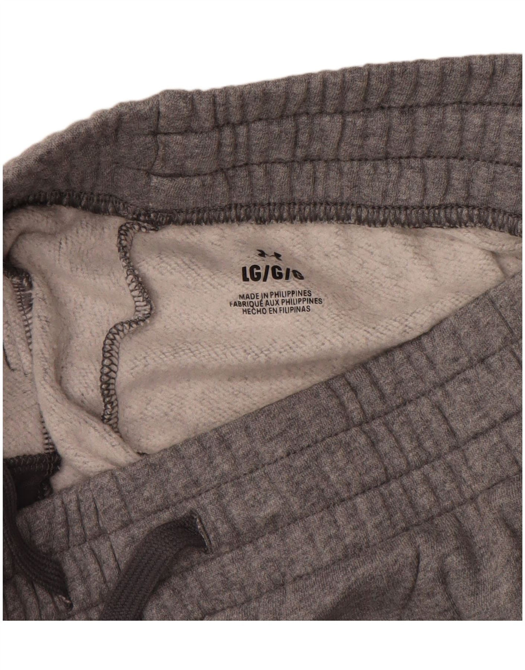 UNDER ARMOUR Dame træningsdragt Bukser Joggers UK 14 Large Grå Bomuld