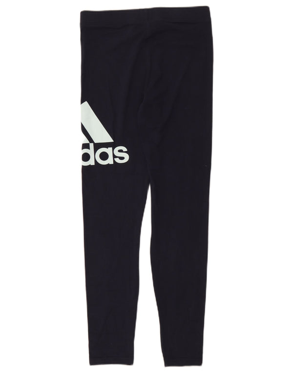 Adidas piger grafiske leggings 14-15 år marineblå bomuld
