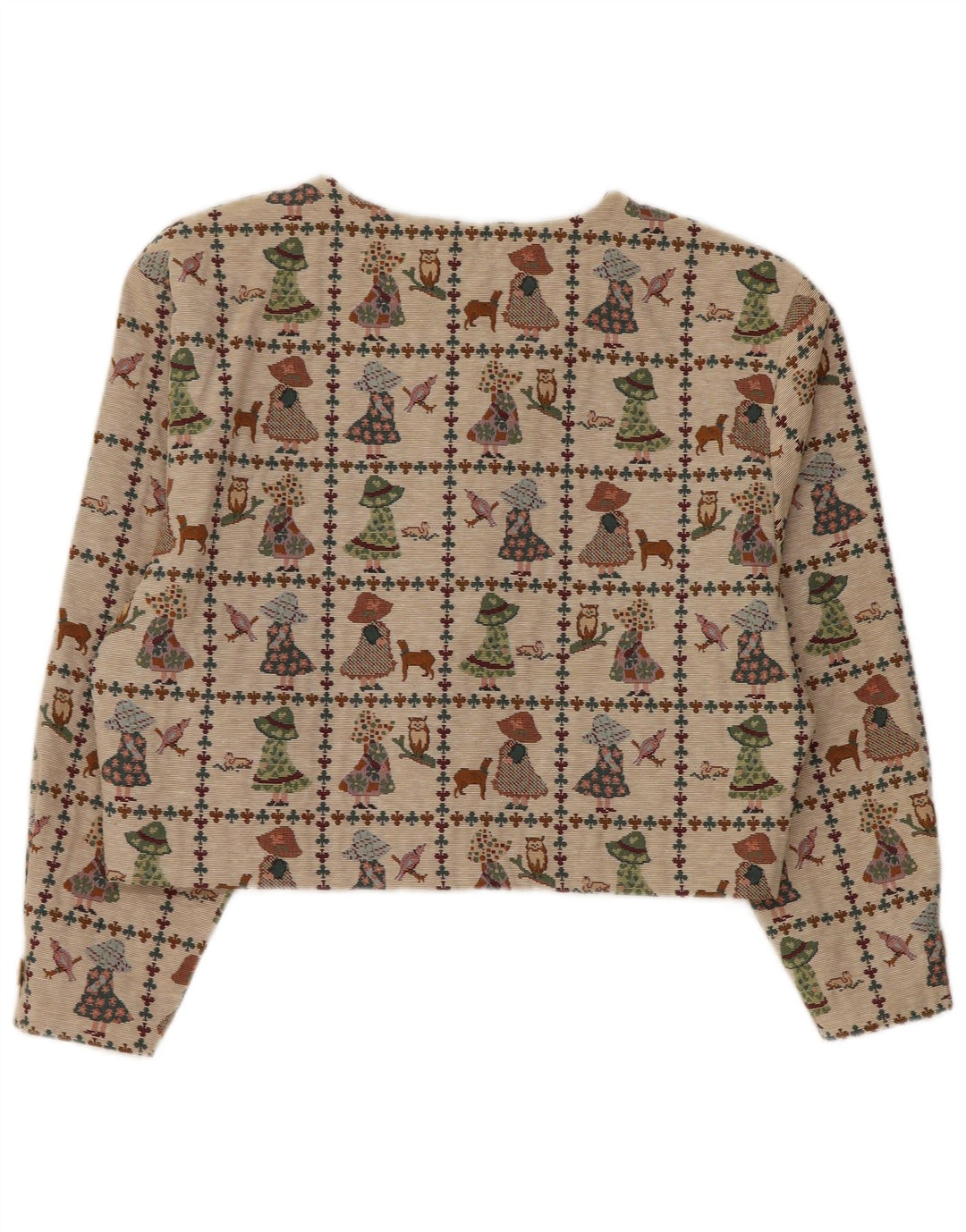 Bonita Womens Bolero Jacket UK 16 Large Beige Polyester Novelty