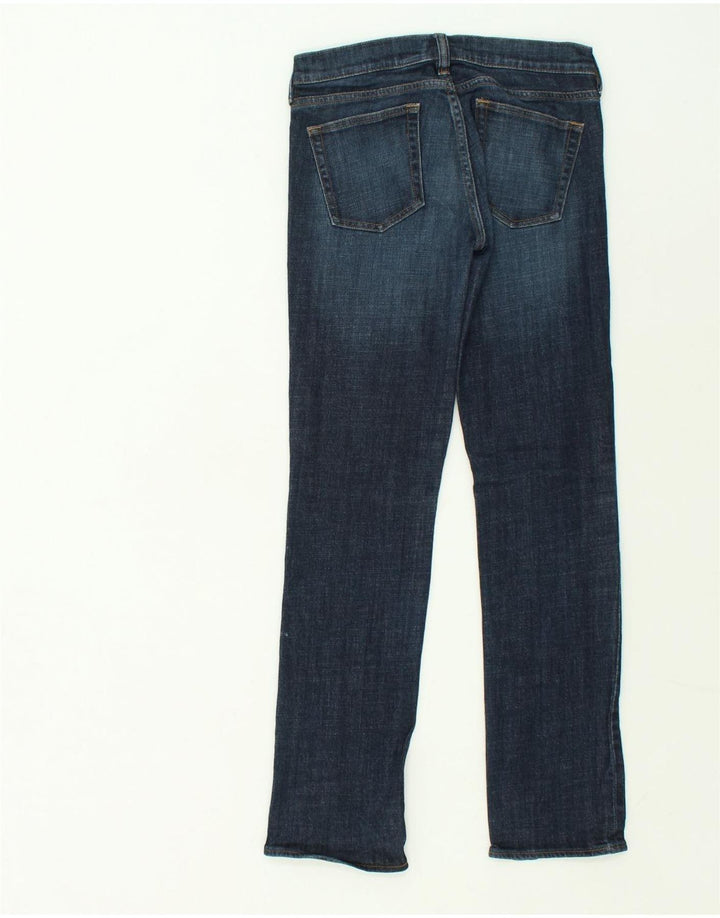 J. CREW Womens Short Straight Jeans W26 L29 Navy Blue Cotton | Vintage J. Crew | Thrift | Second-Hand J. Crew | Used Clothing | Messina Hembry 
