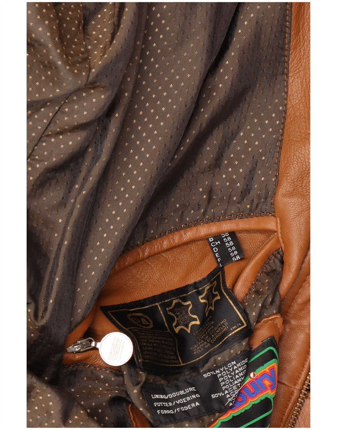 WESTBURY Læderjakke til mænd EU 58 2XL Brunt læder