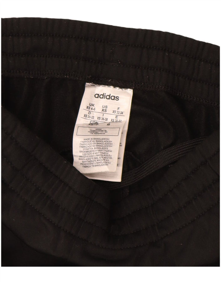 ADIDAS Womens Tracksuit Trousers UK 4/6 XS Black Polyester