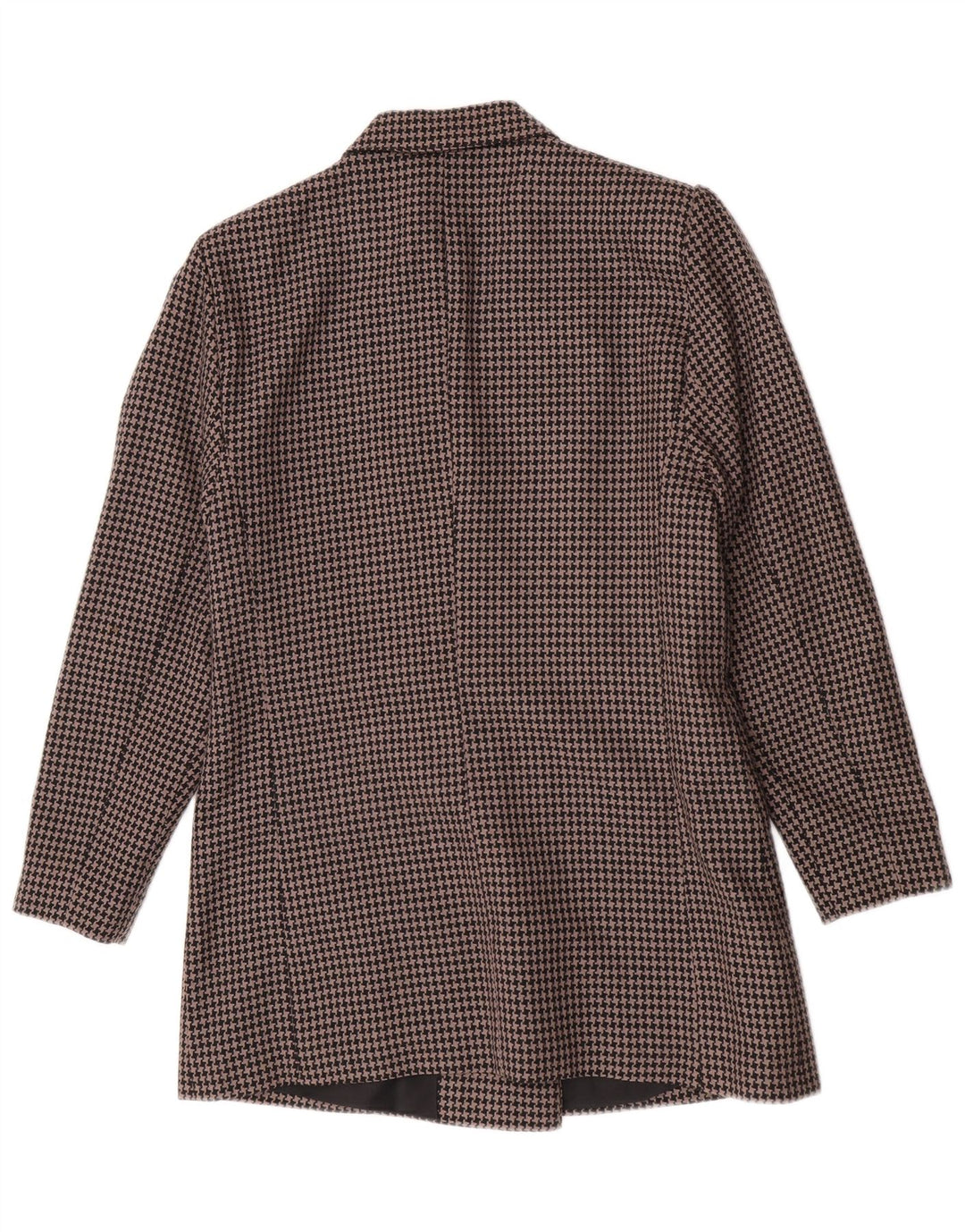 Vintage kvinders 2-delt nederdelsæt UK 14 Medium W28 Brown Houndstooth