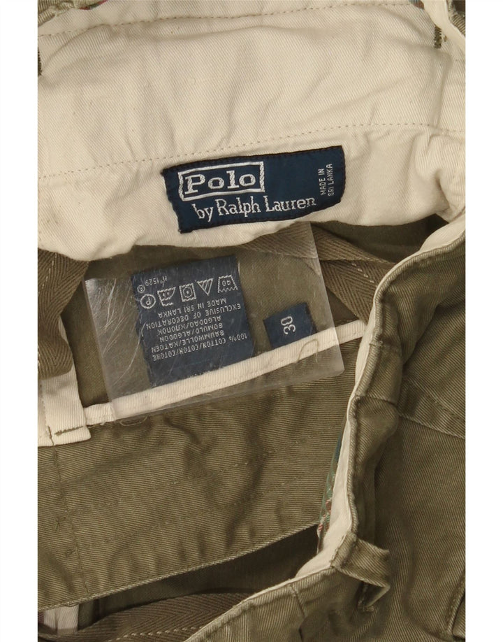 POLO RALPH LAUREN Chino Shorts til mænd W30 Medium Khaki Bomuld