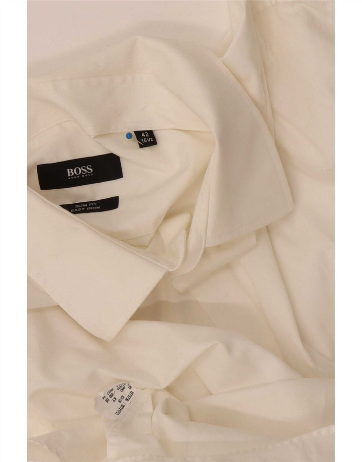 Hugo Boss Herre Slim Fit Skjorte Str. 42 16 1/2 Large White