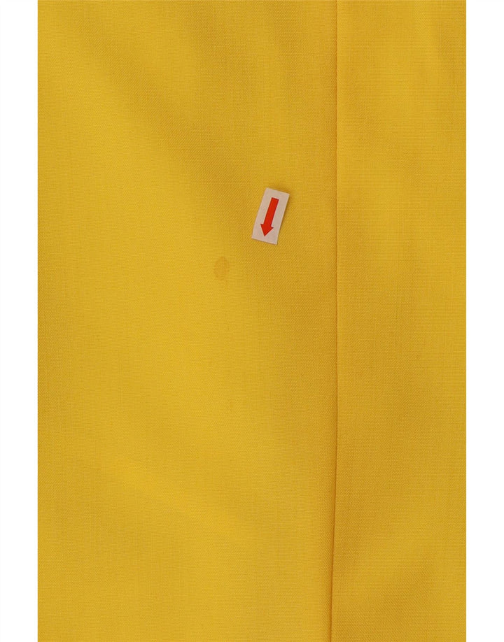 VINTAGE Herre 2-knaps blazerjakke UK 40 Stor gul uld